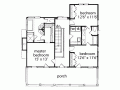 3 bedroom 2 story country house plan - Image 3