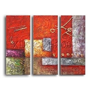 A Flowing Stream Oil Painting - Set of 3 - Free Shipping