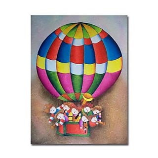 A Hot-air Balloon Oil Painting Free Shipping