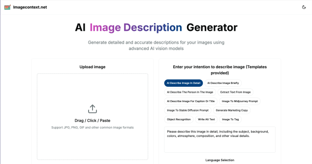 AI Image Description Generator