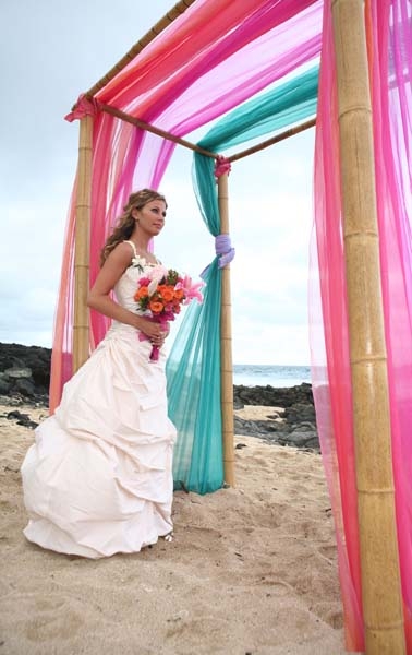 Arch idea for beach wedding