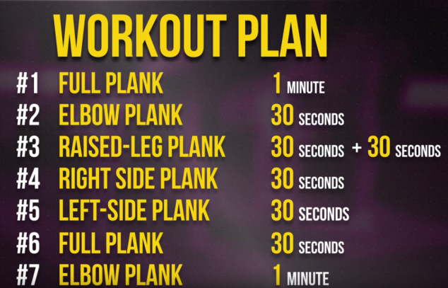 Bright Side Plank Workout - Image 2