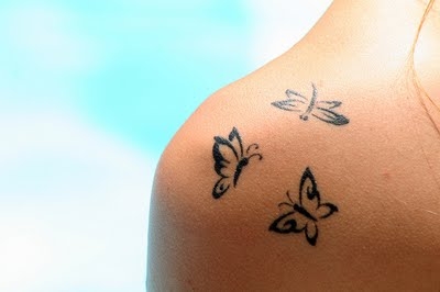 Butterfly Shoulder Tattoo