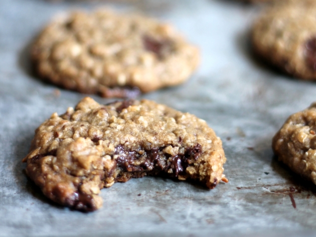 Chewy Chocolate Chunk Coconut Oatmeal Cookies {made with coconut oil} - Image 3
