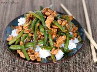 Chinese Green Beans with Ground Turkey over Rice - Image 2