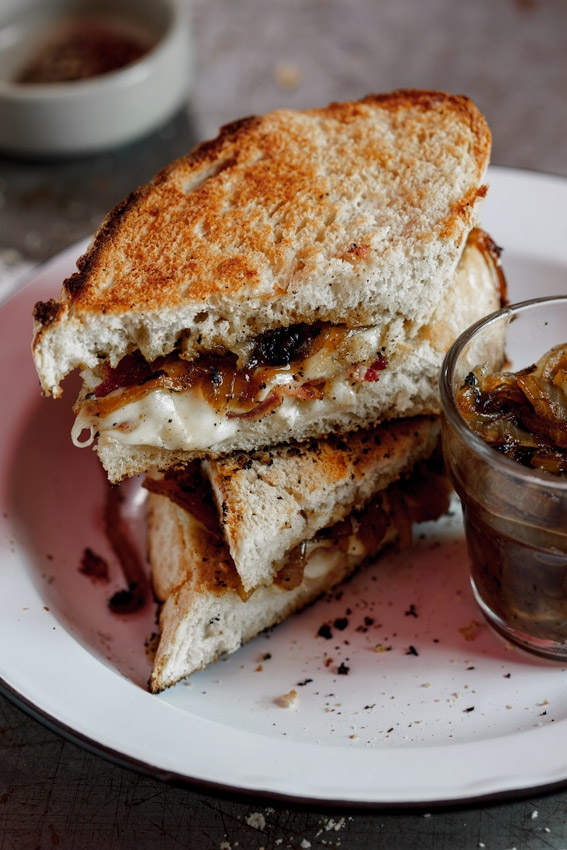 Crispy Bacon & Brie Grilled Cheese Sandwich With Caramelised Onions - Image 3