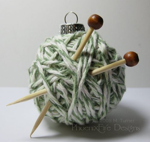 Cute yarn ornament gift idea