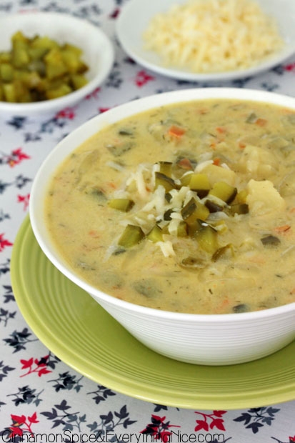 Dill Pickle Potato Soup