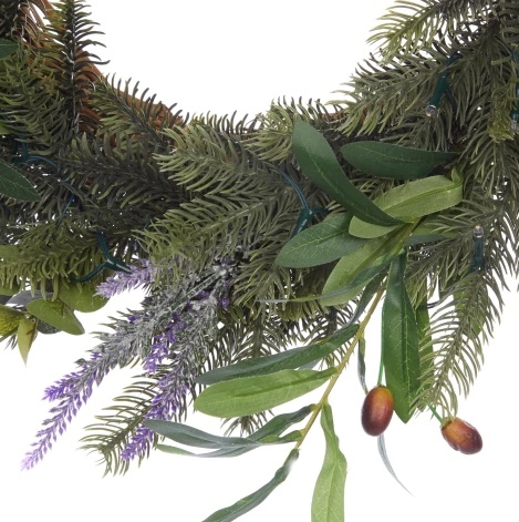 Foliage Lit Wreath - Image 2