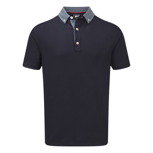 Footjoy Stretch Pique Woven Buttondown Collar Golf Shirt