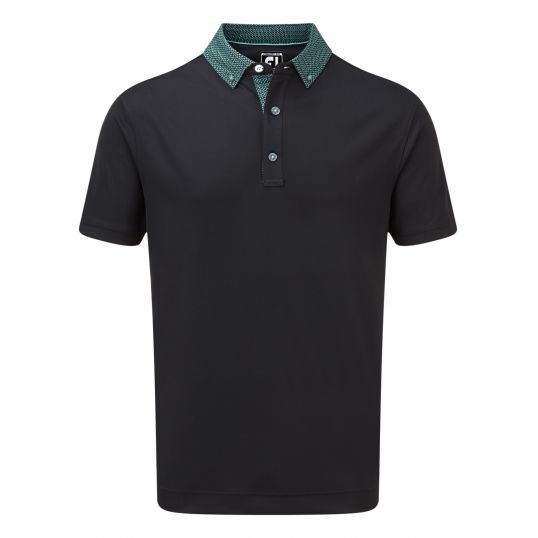 Footjoy Stretch Pique Woven Buttondown Collar Golf Shirt - Image 2