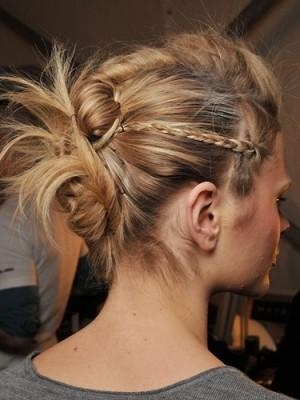 Funky knot and braid updo