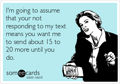 Funny texting e-card