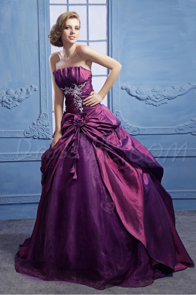 Gorgeous A-Line Floor-Length Empire Waistline Anita's Quinceanera/Ball Gown Dress