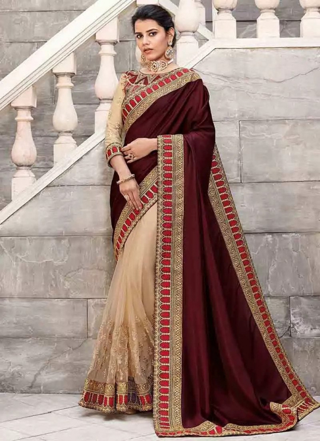 Half & Half saree Shop Online