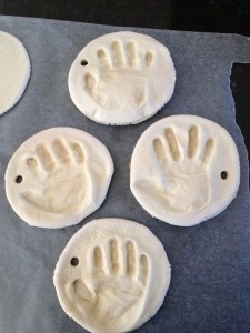 Handprint Ornaments