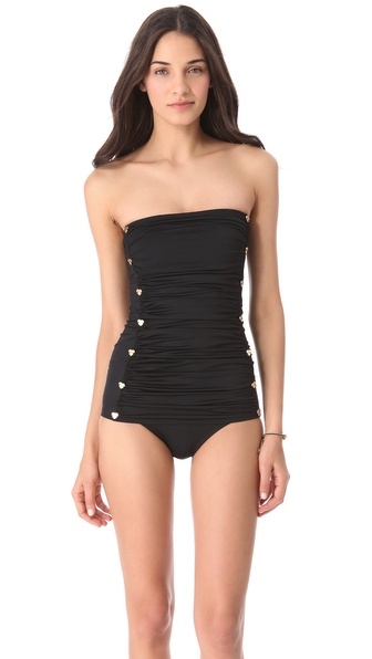 Juicy Couture - Miss Divine Hearts Button Swimsuit 