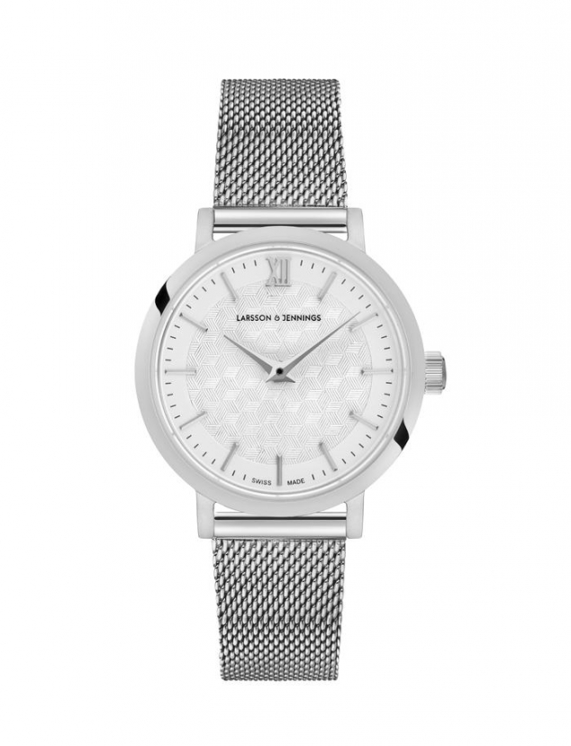 Lugano Sloane Silver Milanese Watch
