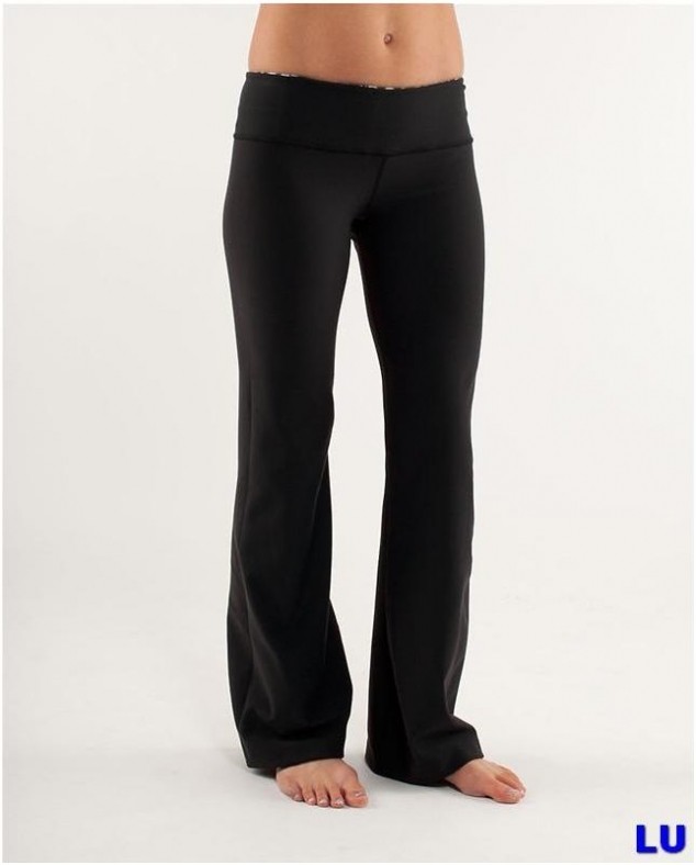LULULEMON ASTRO PANTS Womens Size 6 Black High Rise Flared Yoga Tight Ladies  $39.00 - PicClick AU