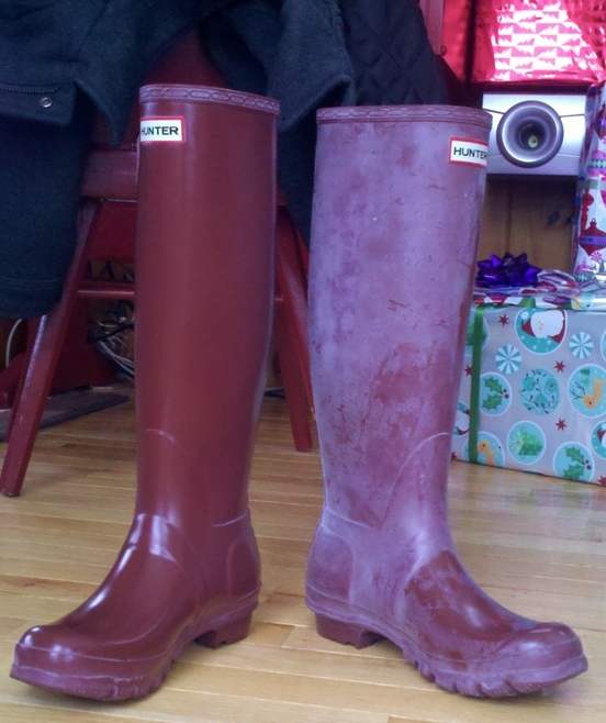 The EASIEST Way to REMOVE Hunter Rain Boot White Residue Bloom