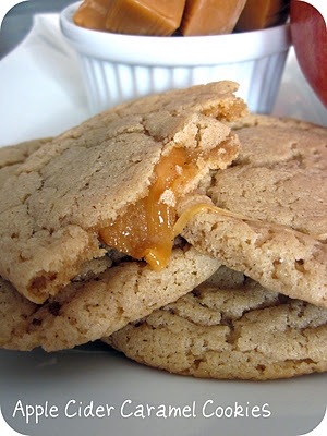 Apple Cider Caramel Cookies