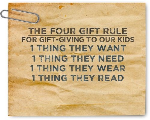 Four rules for giving gifts to kids