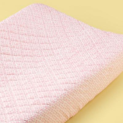 Pink Garden Changing Pad Cover