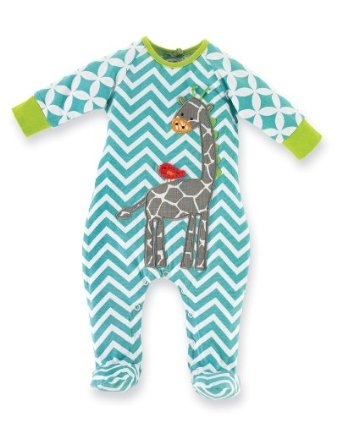 Newborn Safari Giraffe Sleeper Footie by Mub Pie