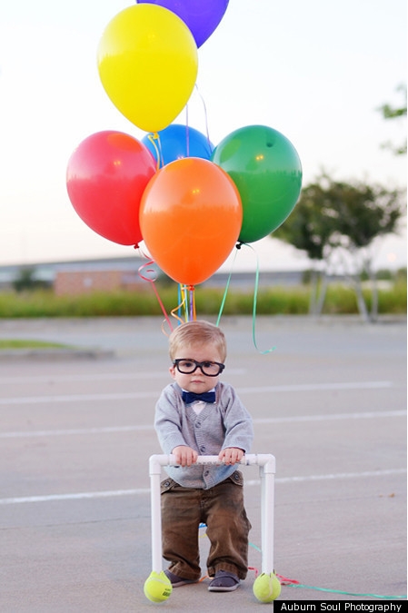 Little Boy As Carl From 'Up'