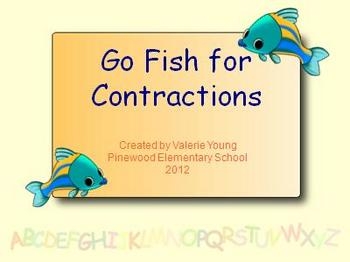 Go Fish for Contractions SMART Board Notebook Game