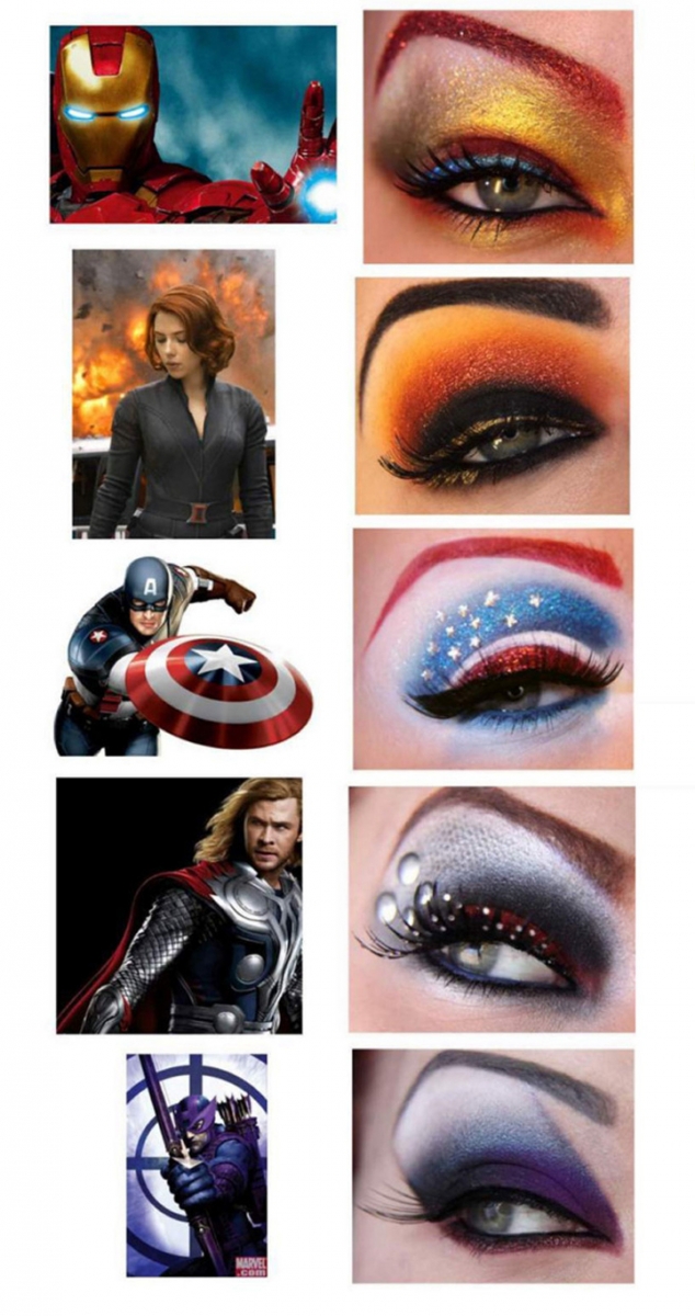 superhero inspired eye makeup