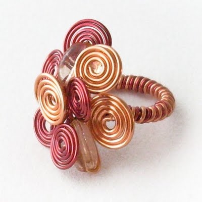 colourful wire ring