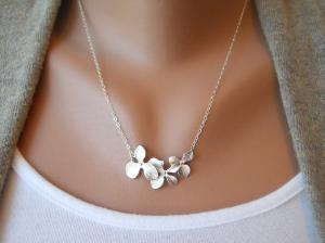 Triple Orchid Necklace