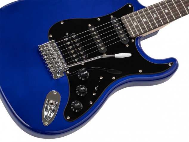Monoprice Indio Cali Classic HSS Electric Guitar with Gig Bag - Image 3