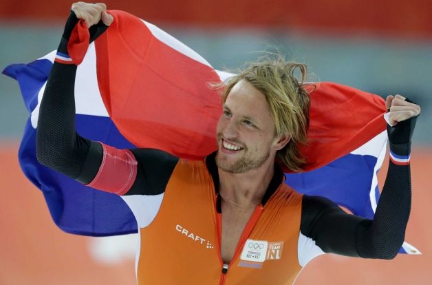 Netherlands Michel Mulder wins Gold for men's 500m speed skating