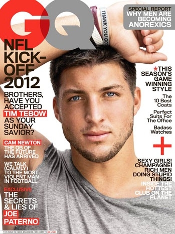 New York Jets QB Tim Tebow makes the cover of GQ