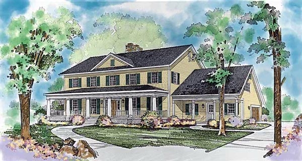 Nice Country Colonial House Plan