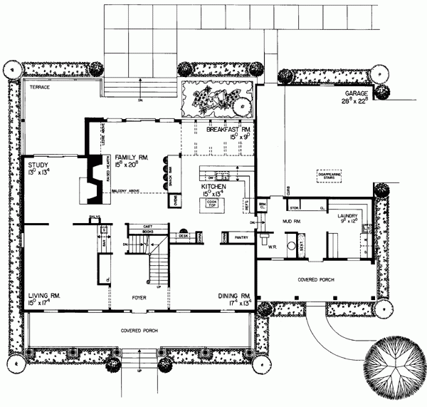 Nice Country Colonial House Plan - Image 2