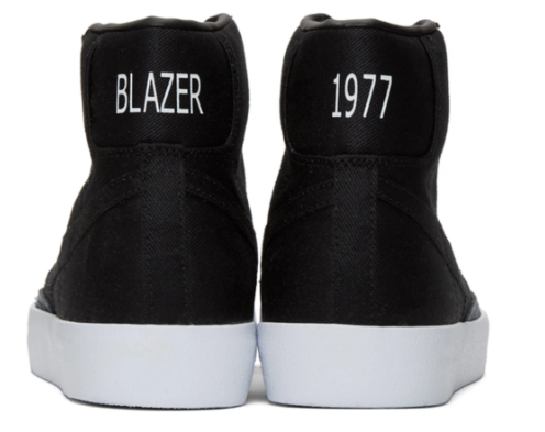 Nike Black Blazer Mid '77 Vintage Sneakers - Image 3