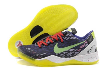 Nike Kobe Bryant VIII Basketball Men Shoes Black/Purple/Yellow/Green/White 