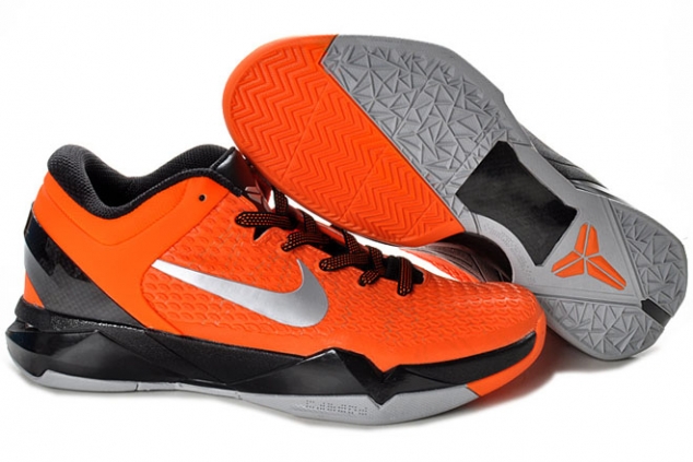 Nike Zoom Kobe VII(7) Elite Black/Orange/Silver Mens