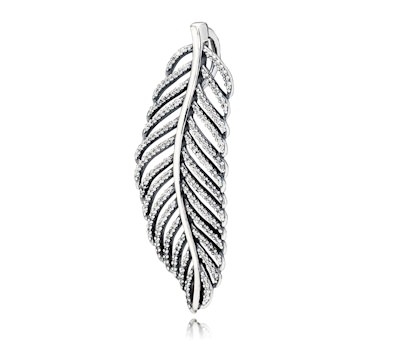 Pandora Feather Necklace Pendant