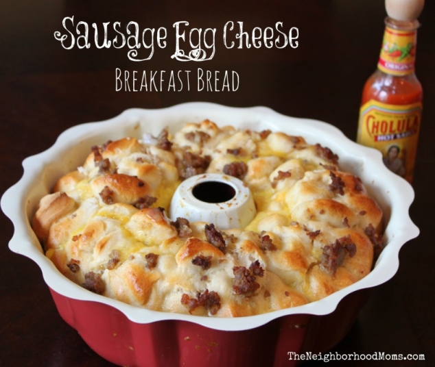 Sausage Egg & Cheese Breakfast Bread