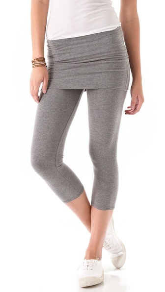 So Low Fold Over Cropped Leggings 