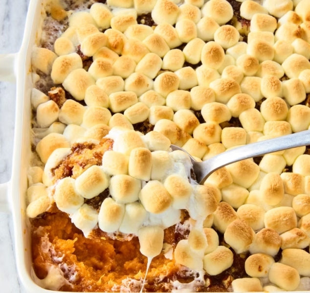 The Ultimate Thanksgiving Dessert: Sweet Potato Casserole With Marshmallows