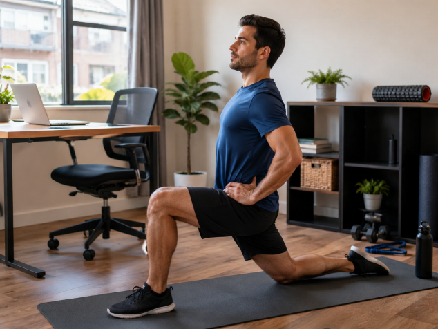 The Desk Worker Fitness Routine That Focuses on Hips, Shoulders, and Posture