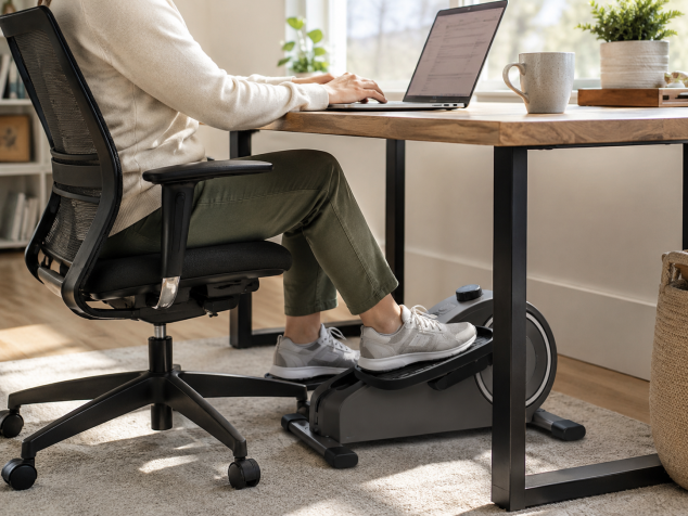 The Fitness Equipment Trend Built Around Seated Movement: Under-Desk Ellipticals