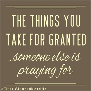 The things you take for granted...