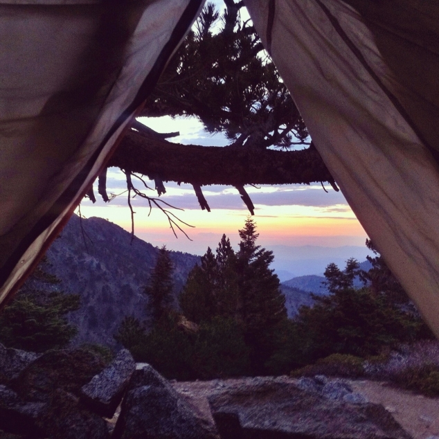The View From Backcountry Camping