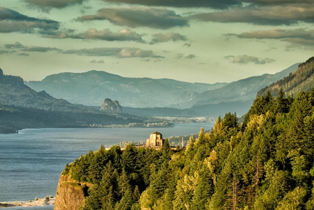 Vista House on Crown Point by Michael Libbe